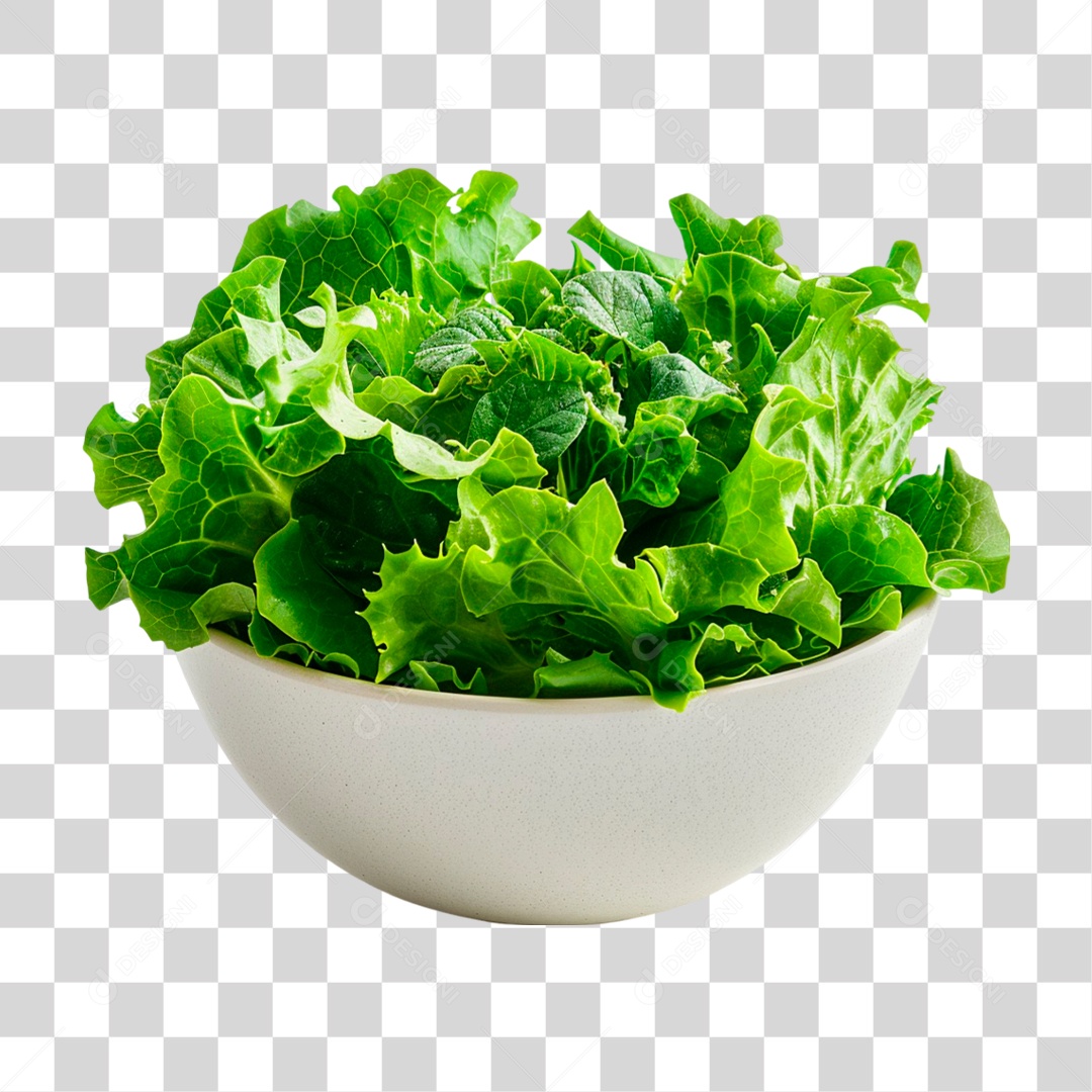 Tigela de Alface PNG Transparente