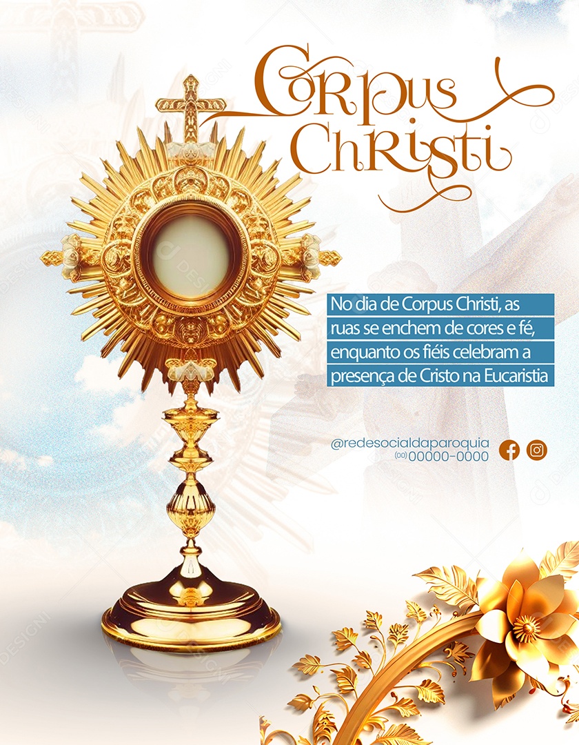 Corpus Christi Social Media PSD Editável