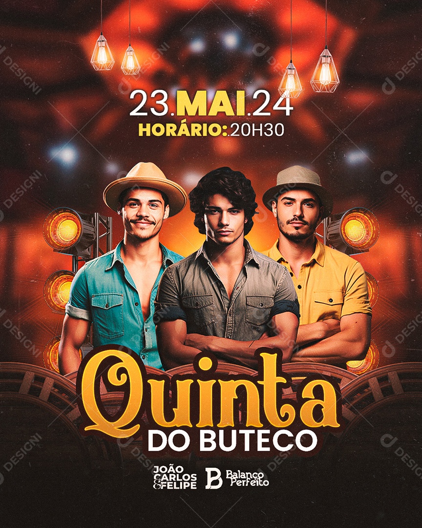 Flyer Quinta do Buteco Social Media PSD Editável