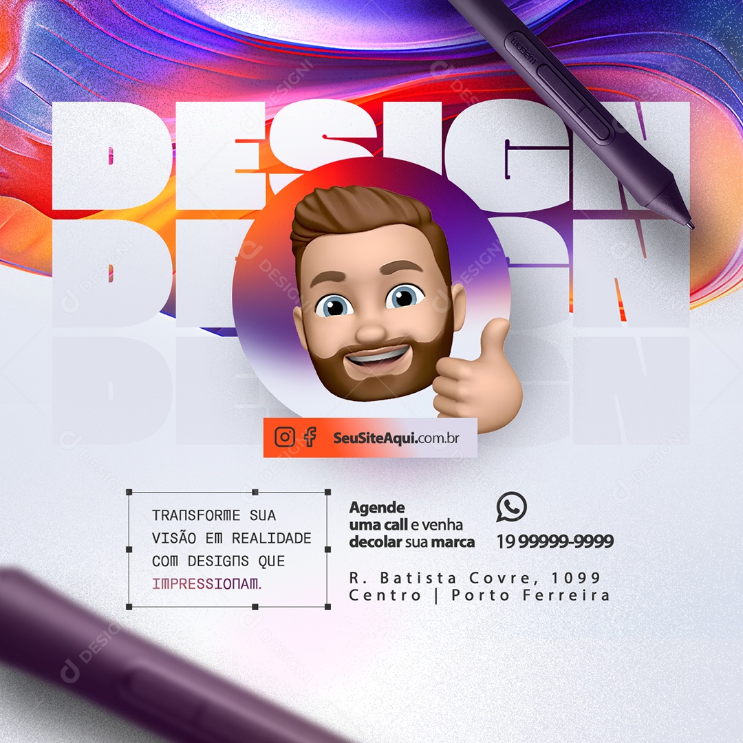 Marketing Designs que Impressionam Social Media PSD Editável