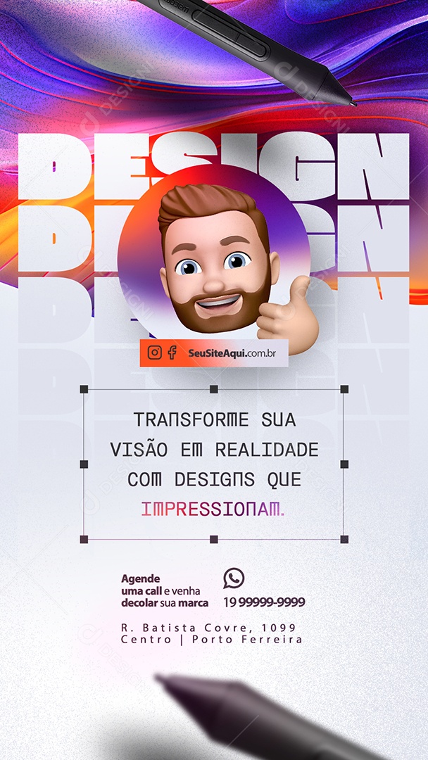 Story Marketing Designs que Impressionam Social Media PSD Editável