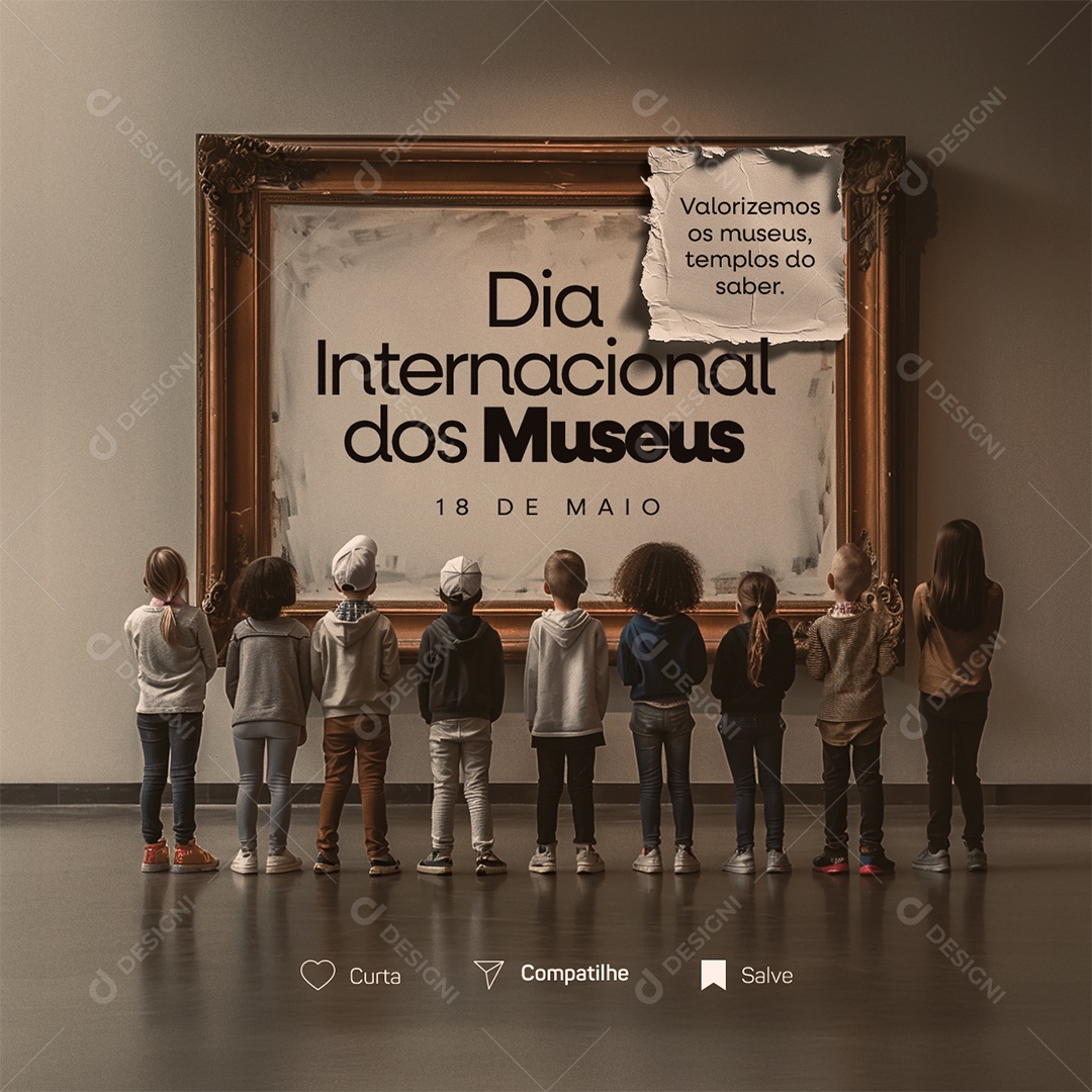 Dia Internacional dos Museus 18 de Maio Valorizemos os Museus Social Media PSD Editável