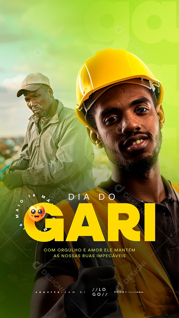 Story Dia Do Gari 16 de Maio Com Orgulho e Amor Social Media PSD Editável