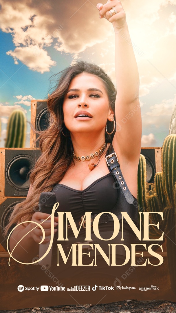 Flyer Story Simone Mendes Social Media PSD Editável