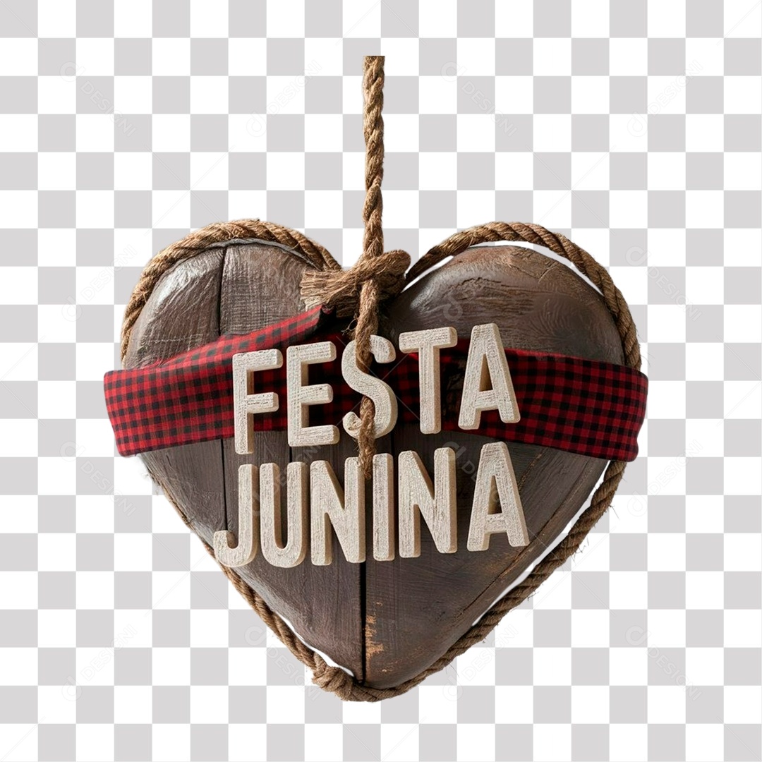Festa Junina Selo 3D para Composição PNG Transparente