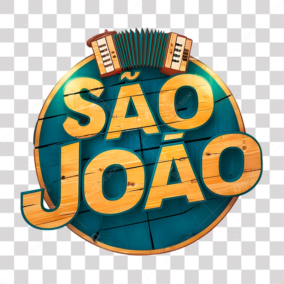Saint John 3D Seal for Transparent PNG Composition