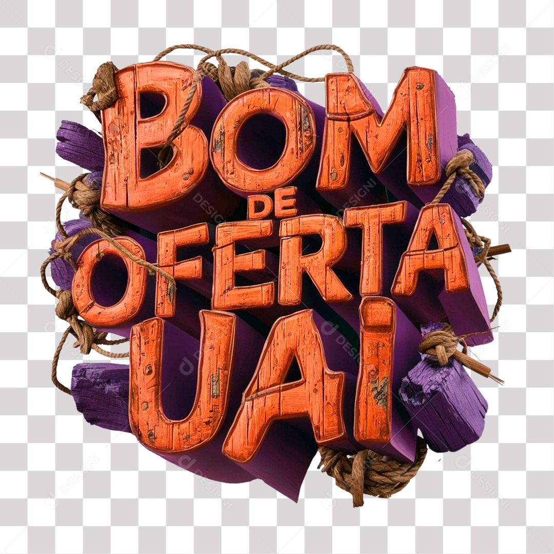 Uai 3D Good Gift Seal for Transparent PNG Composition