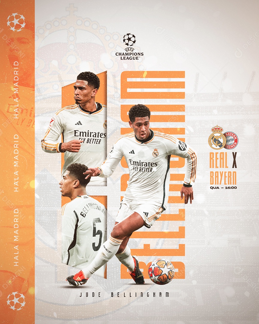 Futebol Real Madrid X Bayern Social Media PSD Editável