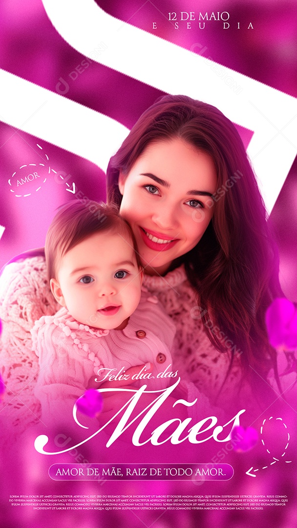 Dia das Mães Story Social Media PSD Editável