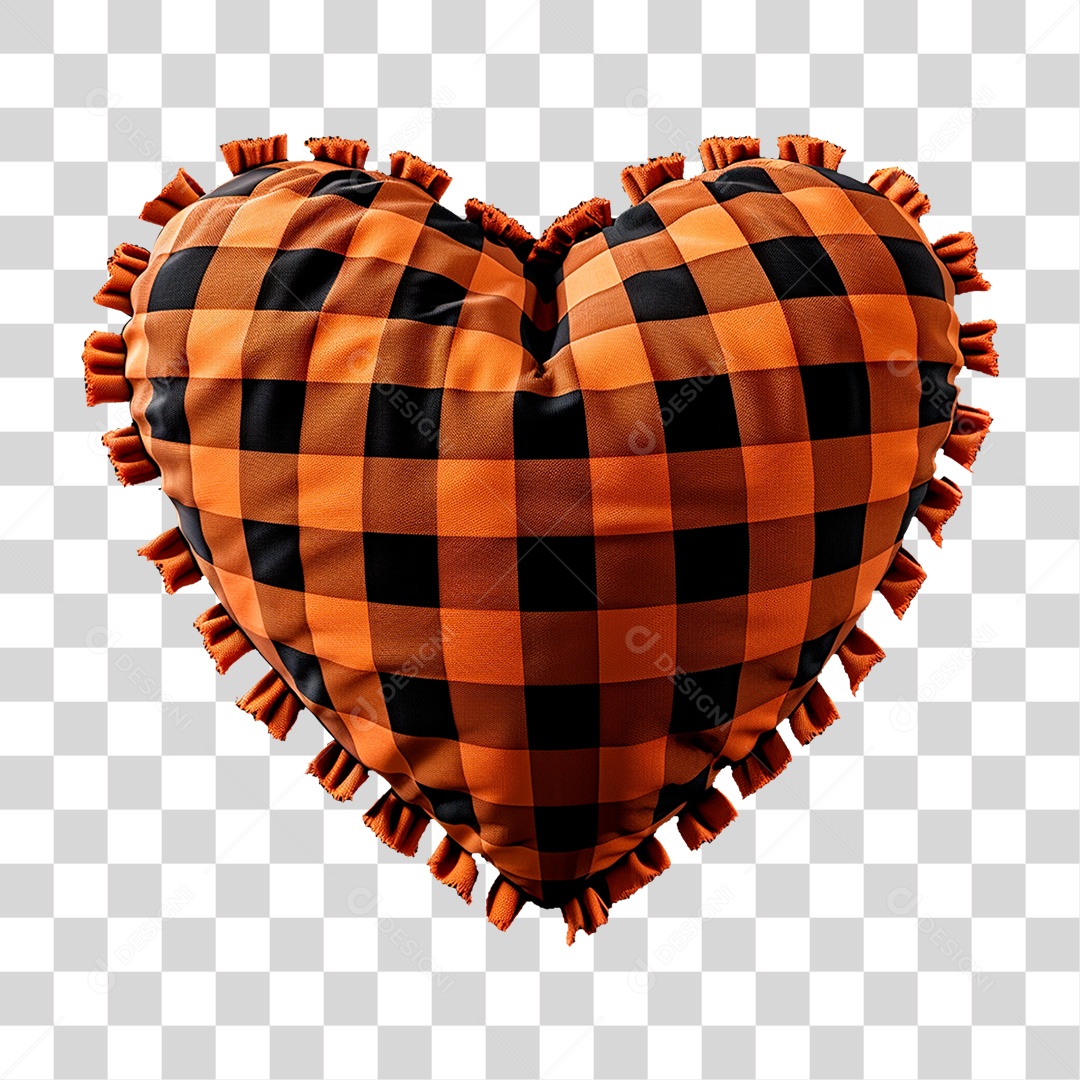 Almofada de Coração PNG Transparente