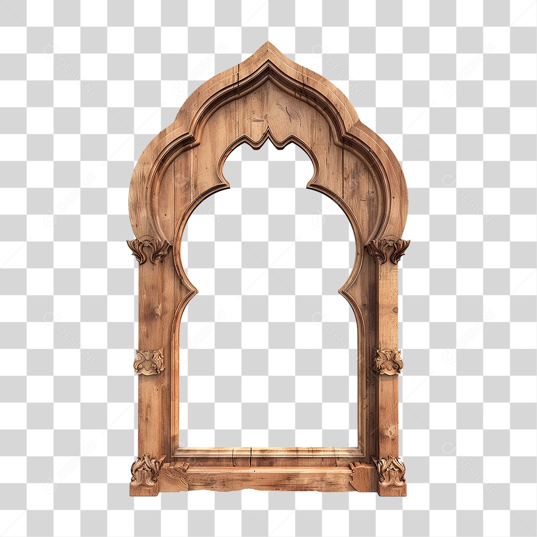 Quadro Oratório de Madeira PNG Transparente
