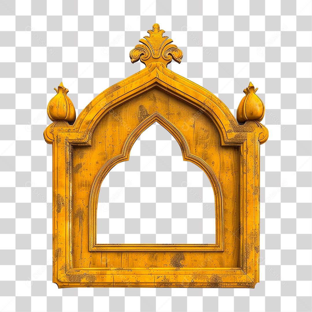 Quadro Oratório de Madeira PNG Transparente