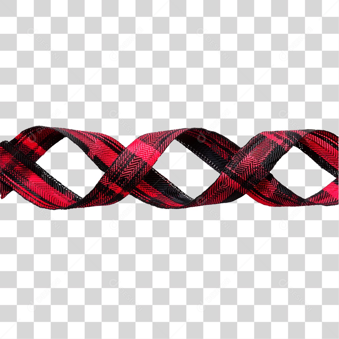 Fita de Costura Xadrez São João PNG Transparente