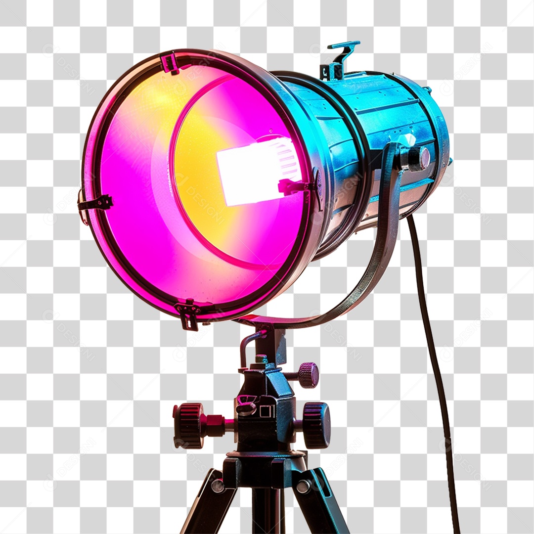Holofotes Colorido Luzes PNG Transparente