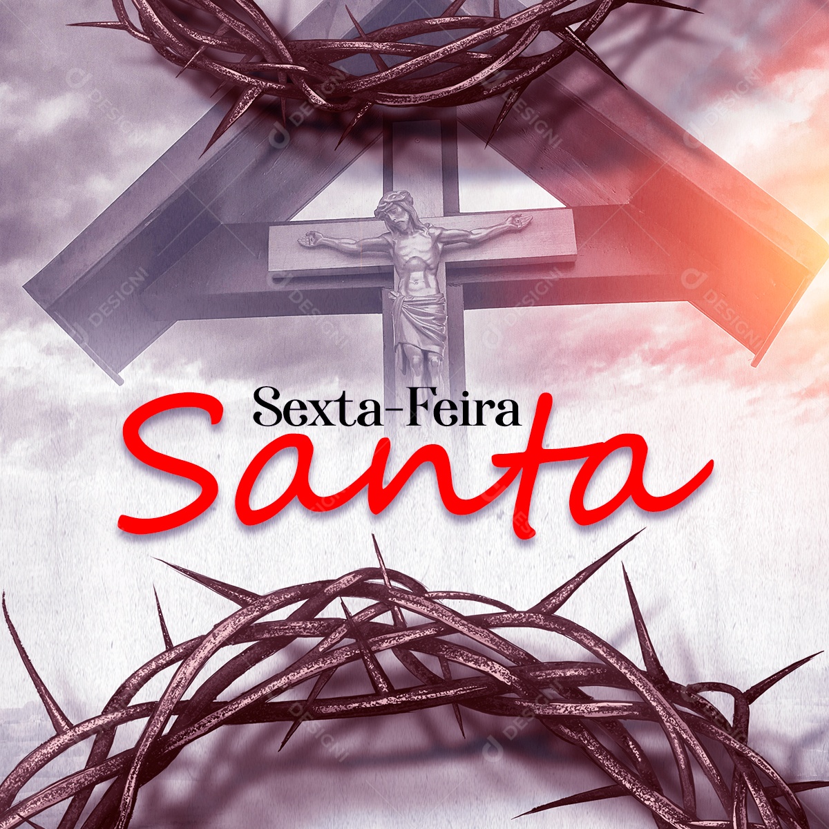 Sexta-feira Santa Social Media PSD Editável