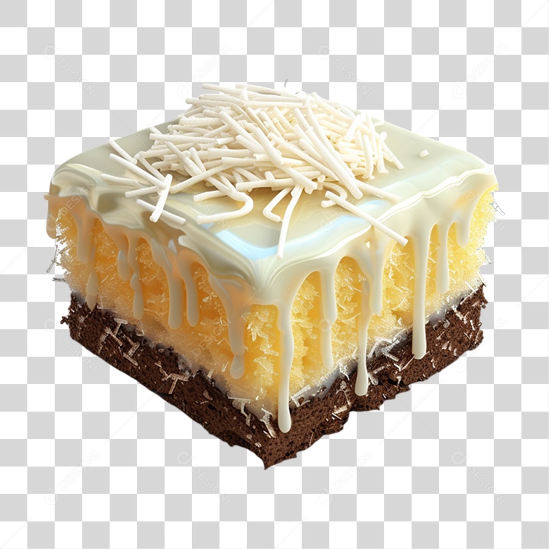 Bolo de Arroz Doce PNG Transparente