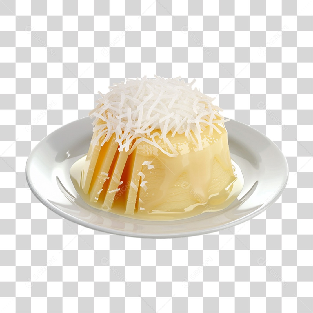Bolo de Arroz Doce PNG Transparente