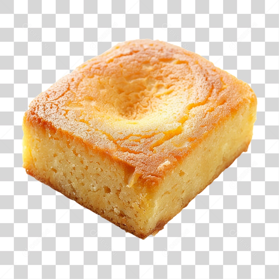 Bolo de Fubá PNG Transparente