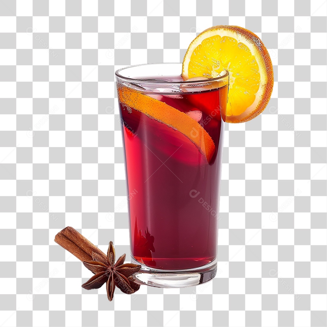 Chá Quente em Copo de Vidro PNG Transparente