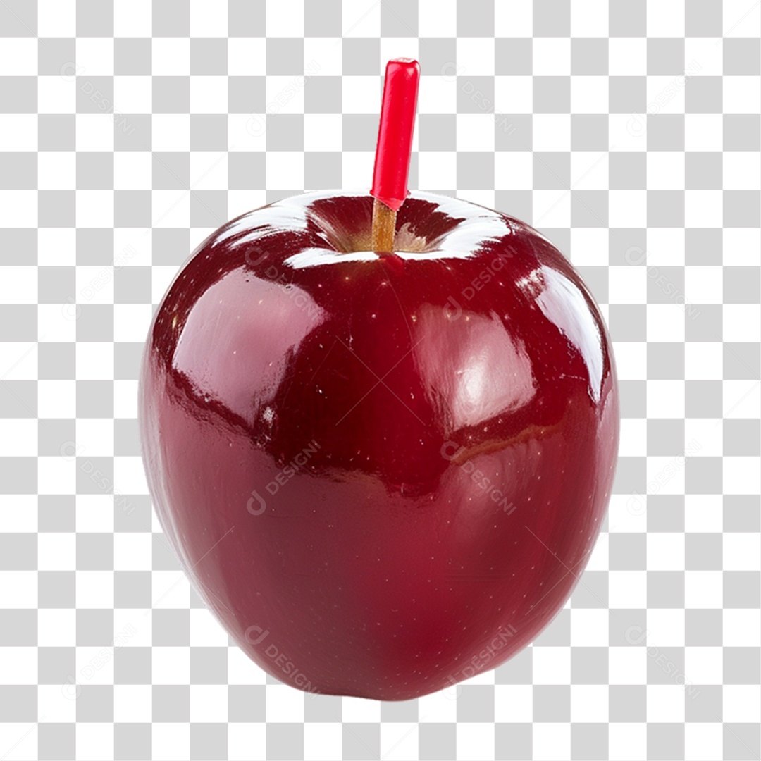 Maçã do Amor São João PNG Transparente