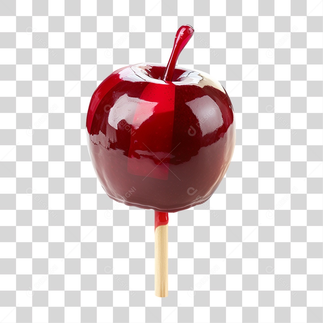 Maçã do Amor São João PNG Transparente