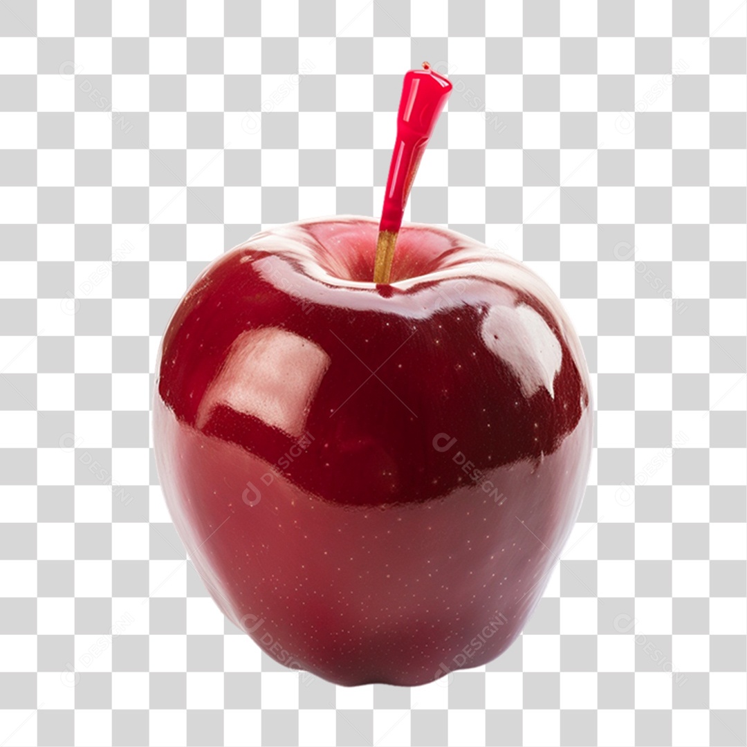 Maçã do Amor São João PNG Transparente