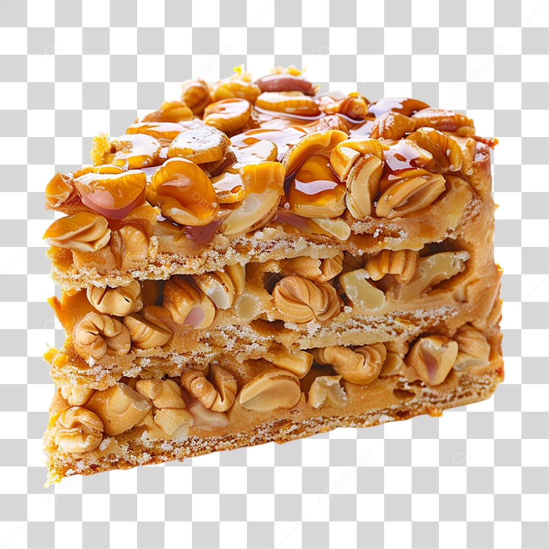 Doce Pé de Moleque PNG Transparente