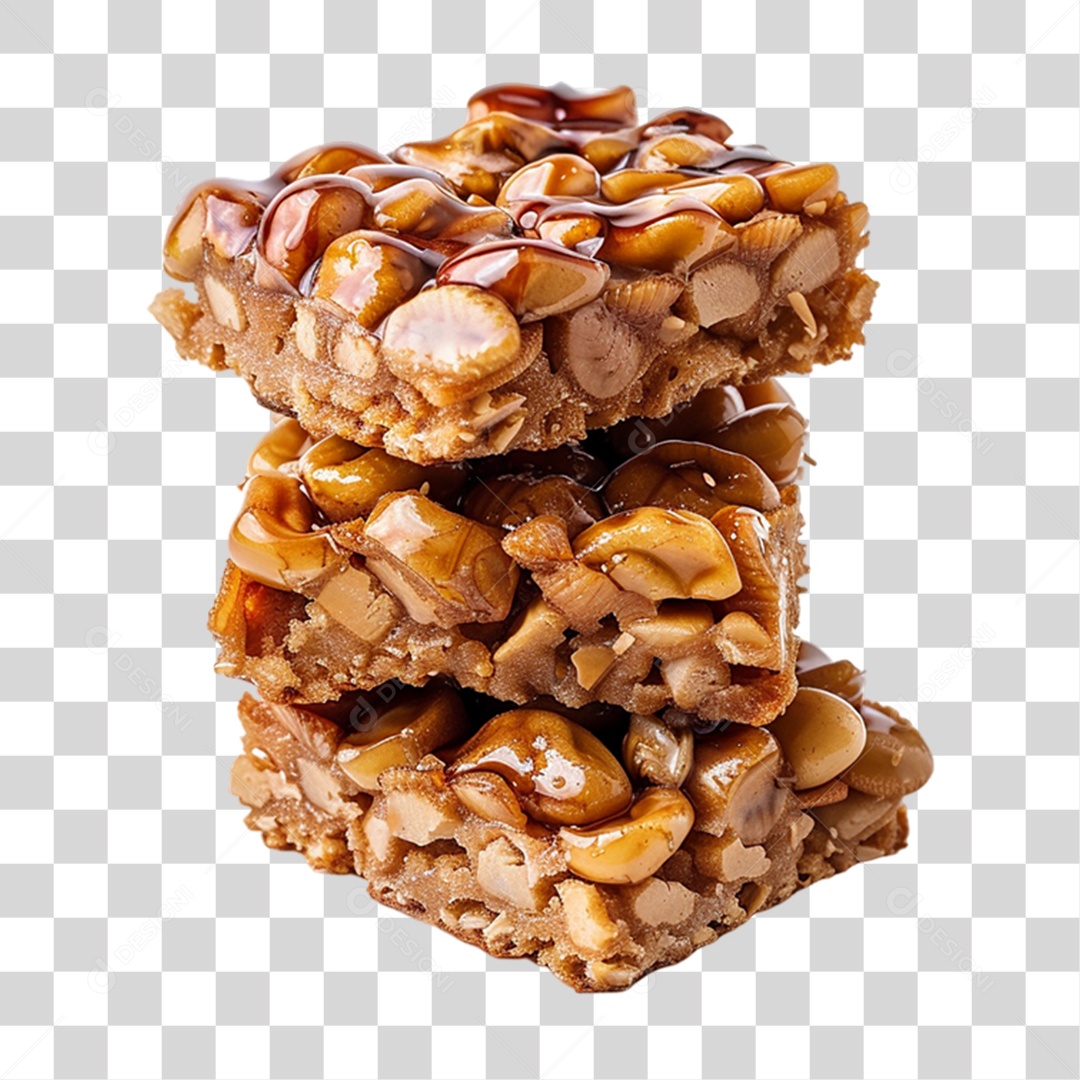 Doce Pé de Moleque PNG Transparente