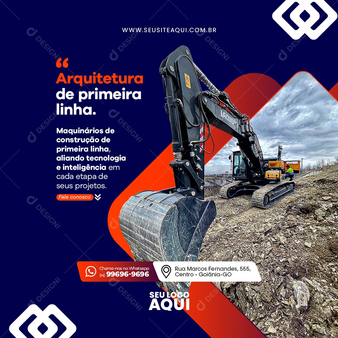 Arquiteto Projetos e Construções Social Media PSD Editável