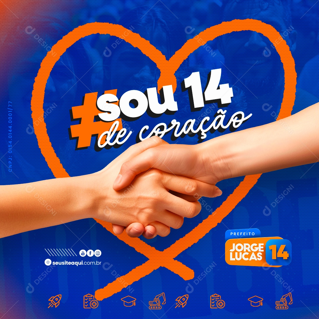 Política Prefeito Jorge Lucas Social Media PSD Editável