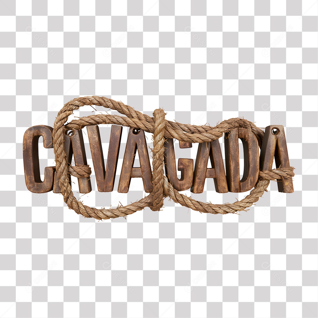 Cavalgada Selo 3D para Composição PNG Transparente