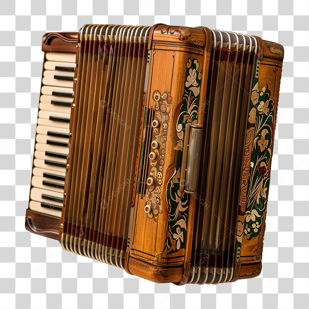 Instrumento Sanfona PNG Transparente