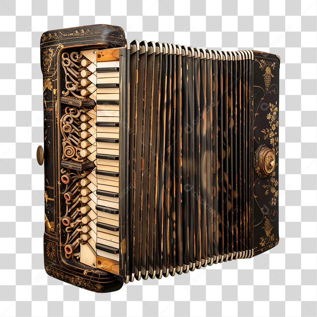 Instrumento Sanfona PNG Transparente