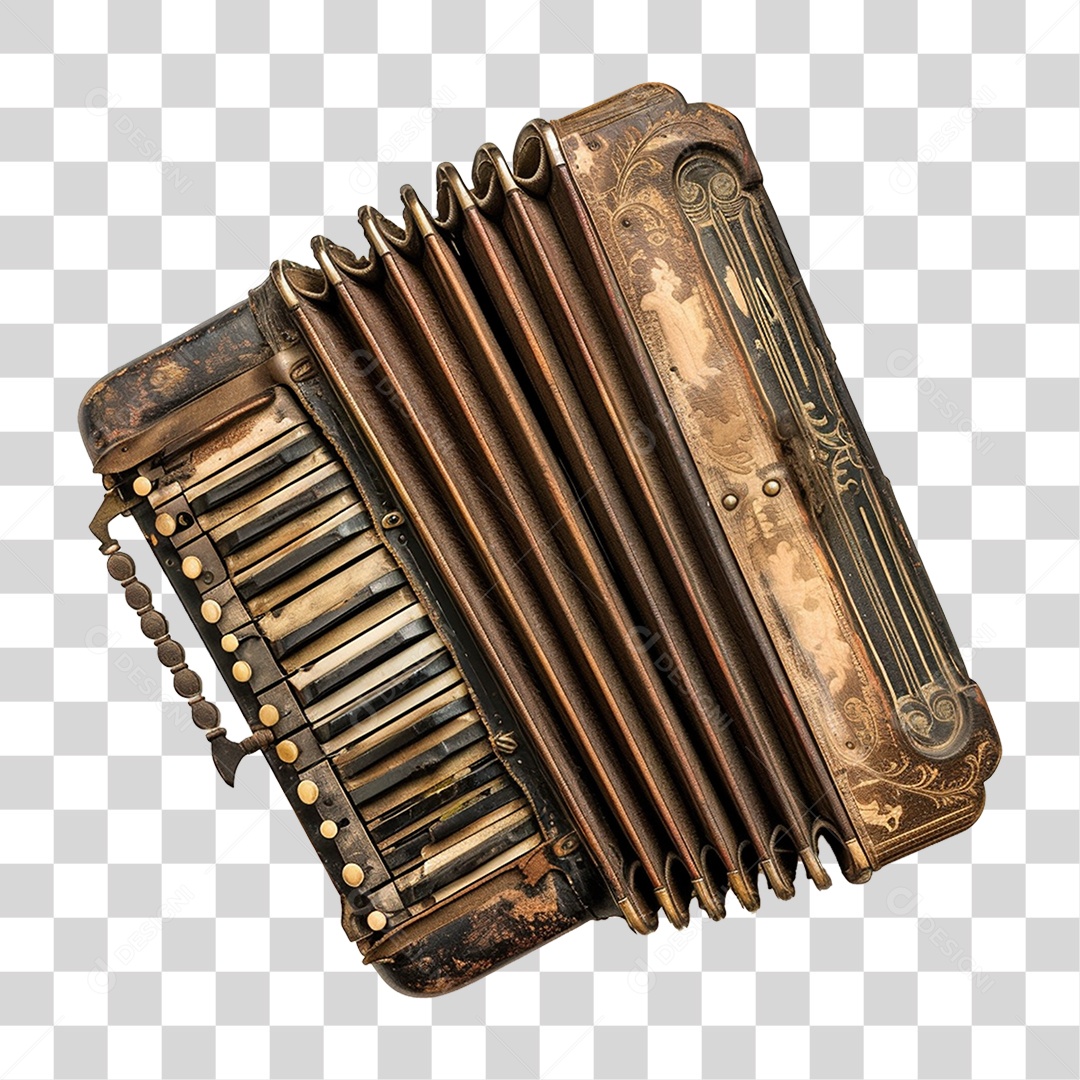 Instrumento Sanfona PNG Transparente