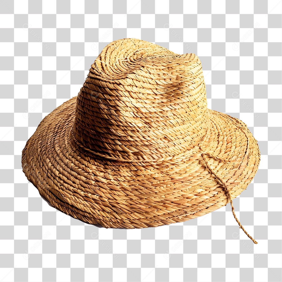 Chapéu de Palha São João PNG Transparente