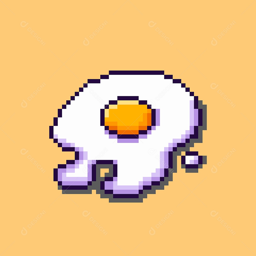 Ícone de Gema e Clara de Ovo Ilustração Vetor EPS