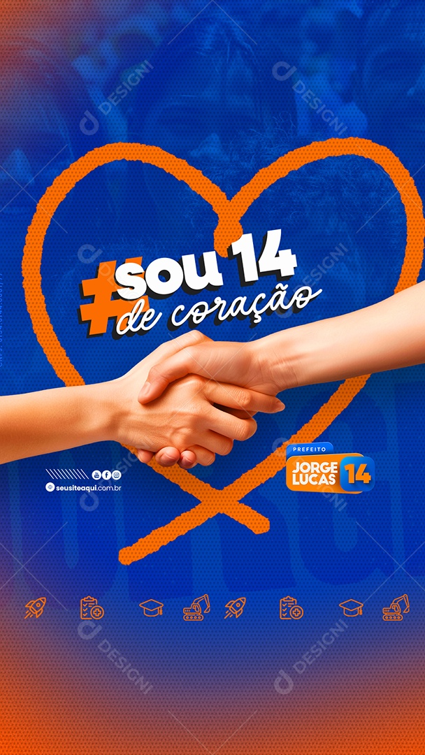 Story Política Prefeito Jorge Lucas Social Media PSD Editável