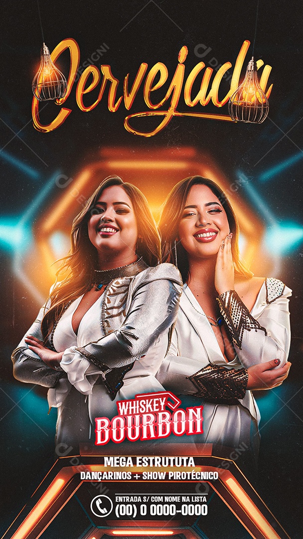 Story Flyer Cervejada Mega Estrutura Social Media PSD Editável