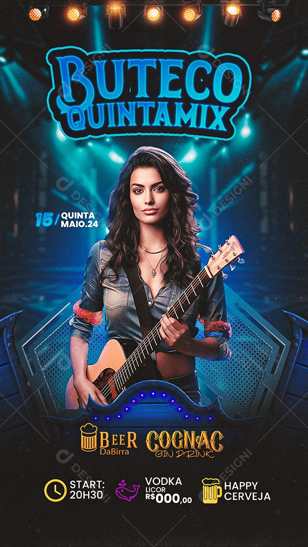 Story Buteco Quinta Mix Social Media PSD Editável