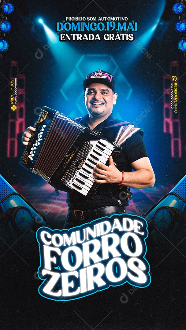 Story Flyer Comunidade Forrozeiros Social Media PSD Editável