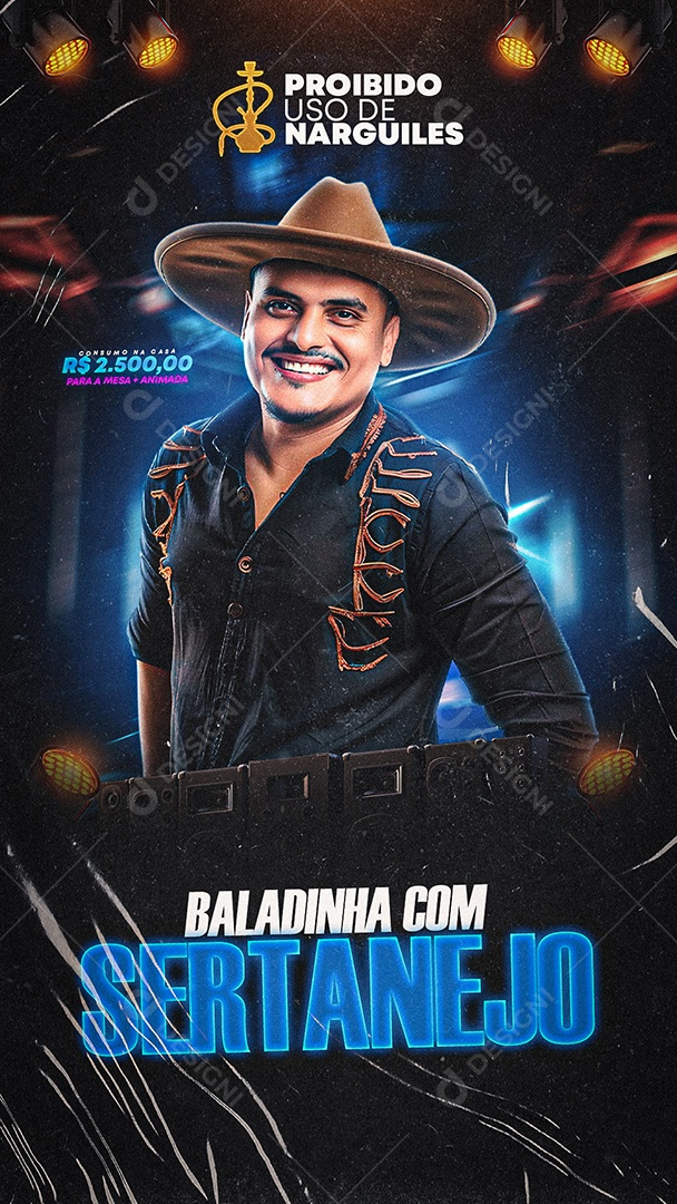 Story Flyer Baladinha com Sertanejo Social Media PSD Editável