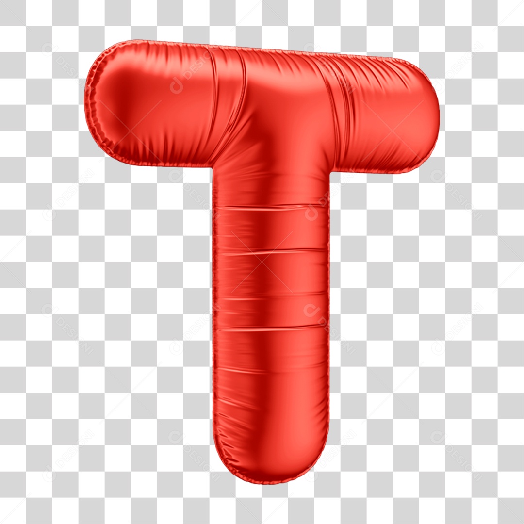 Letras Alfabeto em Balão de Ar Vermelho PNG Transparente