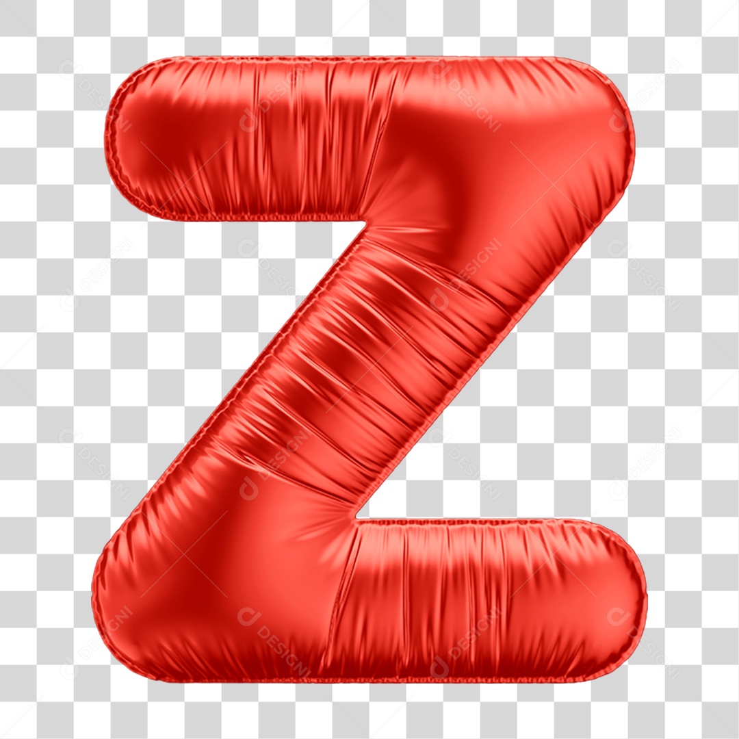 Letras Alfabeto em Balão de Ar Vermelho PNG Transparente