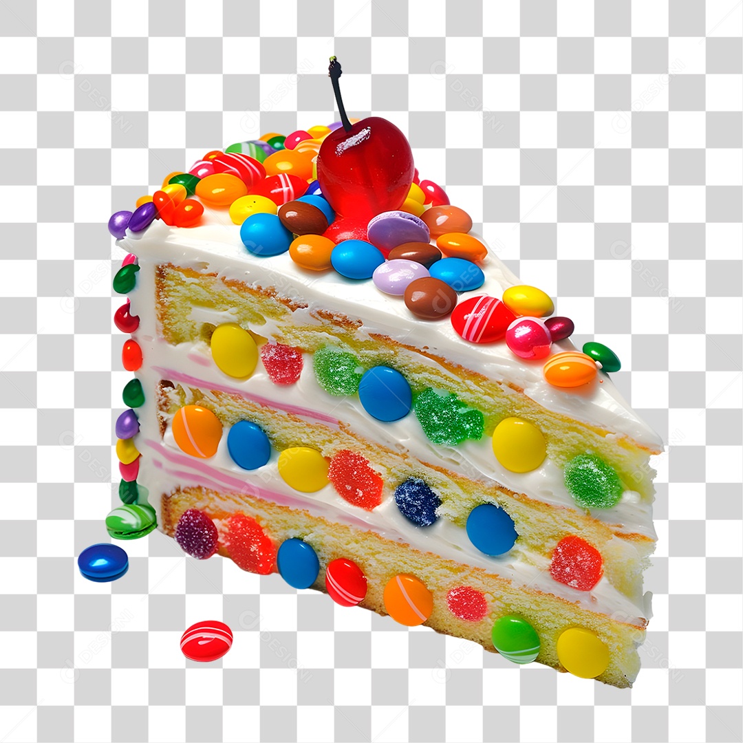 Fatia de Bolo PNG Transparente