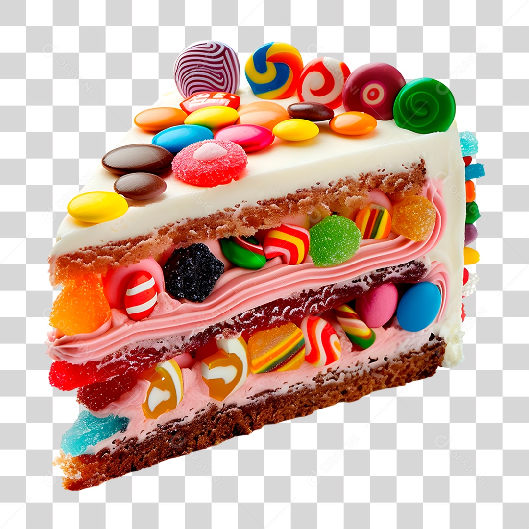 Fatia de Bolo PNG Transparente