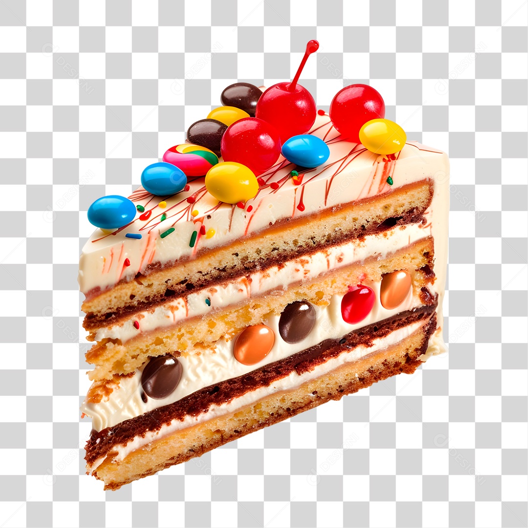 Fatia de Bolo PNG Transparente