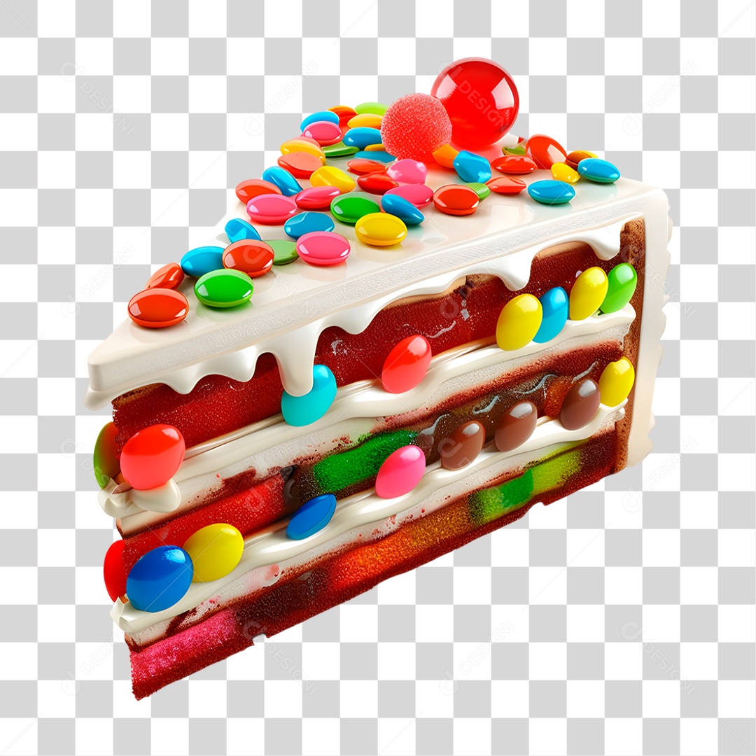 Fatia de Bolo PNG Transparente