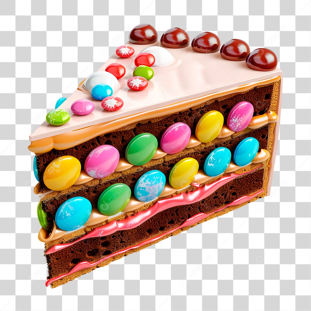 Fatia de Bolo PNG Transparente