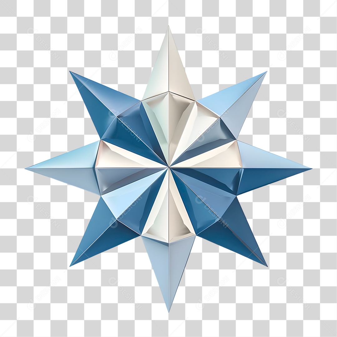 Estrela de Oito Pontas PNG Transparente