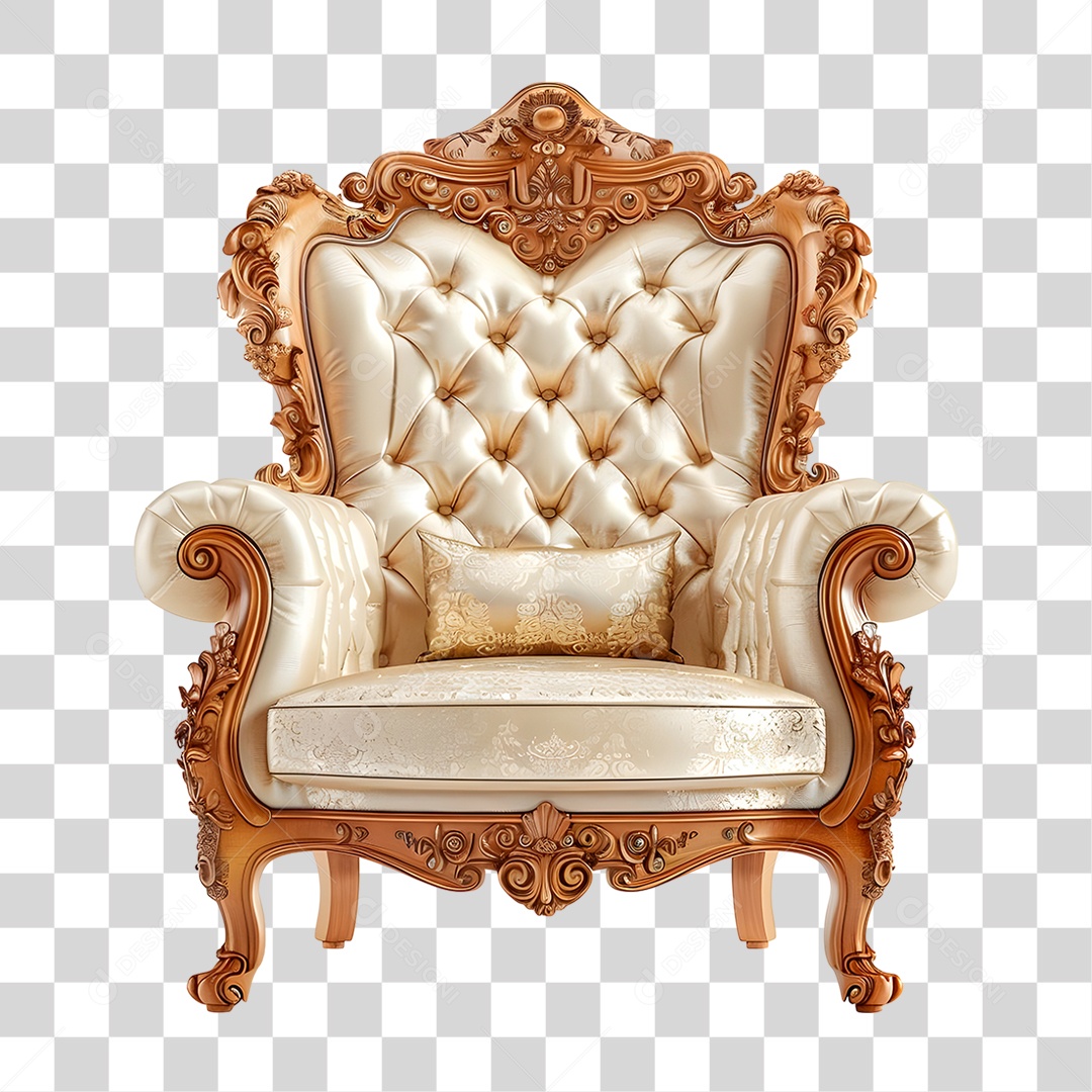 Poltrona de Couro PNG Transparente